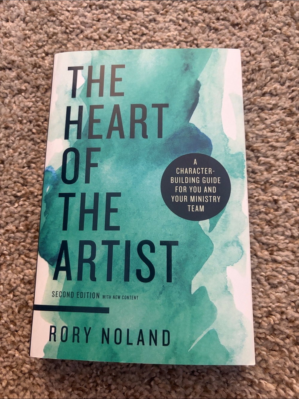 The Heart of the Artist by Rory Noland - Teal & White Cover